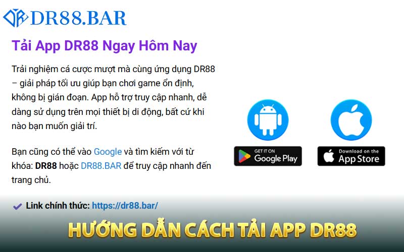 Hướng dẫn chi tiết cách tải app dr88