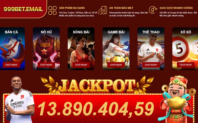 Những trò chơi hấp dẫn chỉ có tại 999BET